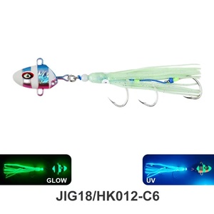 Señuelo luminoso biónico de calamar para pesca en aguas profundas, tipo Jig, para lubina y pargo, con anzuelo de <span class=keywords><strong>espeto</strong></span>, para pesca lenta, venta al por mayor. - Product Image 6
