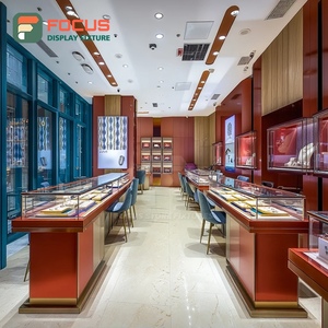 Meubles de présentation de bijoux de luxe, cadre en bois, vitrine de magasin commercial pour bijoux - Product Image 4