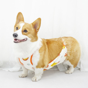 สายรัดหน้าท้องสุนัข ผ้าฝ้ายใส่สบายทุกฤดูกาล สำหรับคอร์กี้และแมว - Product Image 3