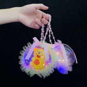 Bola de burbujas luminosa de mano, juguete de plástico con luz para niños de 2 a 4 años, unisex, sin batería, bola de cielo estrellado, juguete para niños - Product Image 3