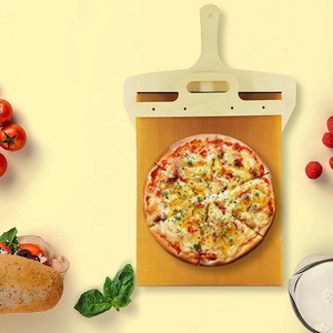 Pala deslizante de madera para pizza al por mayor con mango, espátula, herramienta de cocina para transferir pizza sin problemas, suministros de repostería - Product Image 2