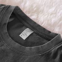 T-shirts unisexes streetwear coupe ample, teints en pièce, unis, effet vintage délavé et vieilli, tailles S-5XL, 100% Coton 230g