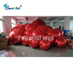 Pvc充气镜球红色充气气球活动装饰批发