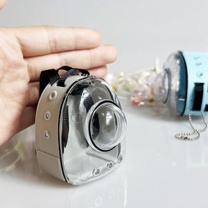 Dollhouse Simulated Mini Pet <b>Cat</b> Carrier <b>Backpack</b> Keychain Space <b>Backpack</b> Model - Product Image 6