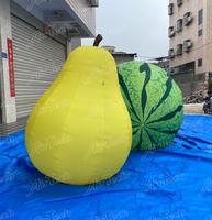 Ballons géants en forme de fruits et légumes (fraise, citron, ananas, kiwi, orange, pomme) avec ventilateur intégré étanche pour décoration extérieure