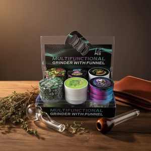 Multifunctional <b>Grinder</b> With Funnel 12 Pcs Metal <b>Herb</b> <b>Grinder</b> Set For Smoking Accessories - Product Image 3