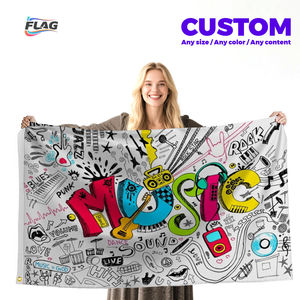 Настраиваемый двусторонний уличный флаг 3x5 футов с вашим логотипом/дизайном/текстом, полиэстер, без флагштока, персонализированная печать - Product Image 2