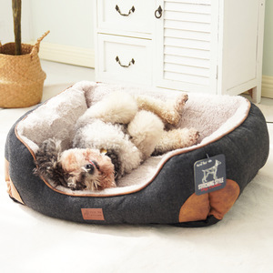 Wholesale Short Plush Orthopedic Dog <b>Bed</b> Luxury Pet Portable <b>Nest</b> Comfortable - Product Image 4