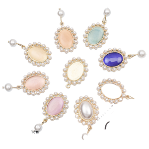 Manying oeil de chat perle pendentif alliage bijoux accessoires chaussures et vêtements pâte cheveux matériaux en gros - Product Image 1