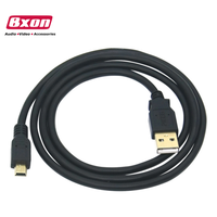Chapado en oro de 0,5 m 1m 1,5 m 2m 3m 5m USB 2,0 A macho A Mini 5PIN Cable macho
