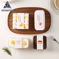 Boîte à desserts tiramisu personnalisée en usine petite boîte à gâteaux PS écologique de qualité alimentaire pour biscuit