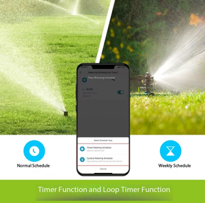 Valve d'irrigation intelligente Doodle Smart Home Garden à 2 voies avec commande à distance par application, minuterie d'arrosage à double sortie - Product Image 2