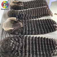 Perruques Lace Front sans colle vietnamiennes, prêtes à porter, en cheveux humains bruts 100% naturels, avec dentelle HD 13x4, à ondulations profondes bouclées, pré-épilées