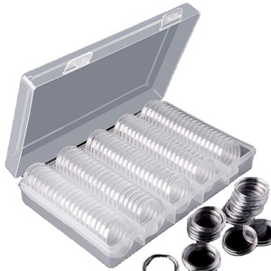 Custom Round Strong Clear Acrylic Coin Capsules for Collection YAGELI Brand YGL-1114 Model Coin <b>Display</b> <b>Case</b> - Product Image 1