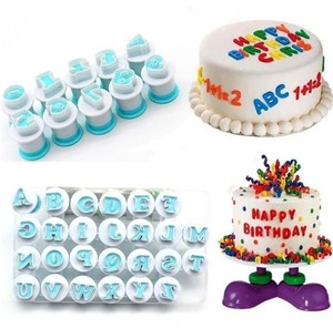 Molde de repostería para hornear, cortador de Fondant de galletas con alfabeto superior y inferior y números de 0 a 9, herramientas de decoración de pasteles y magdalenas - Product Image 4