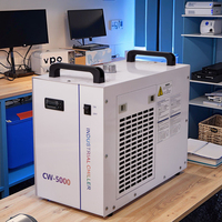 Machine de refroidissement d'eau industrielle CW-5000 à refroidissement par air, vente en gros d'usine, pour routeur laser CNC