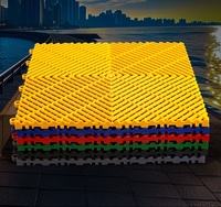 Hot Sell Car Wash Shop pp Sol pour Garage Detailing Garage Mat Carreaux de sol en plastique