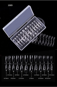 240pcs 12 punte del chiodo di dimensione copertura completa acrilico unghie finte testa rotonda Gel morbido punte sottili di arte del chiodo - Product Image 3