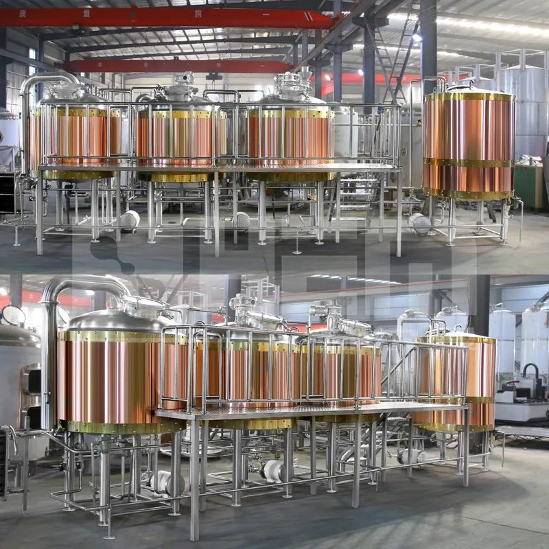 1000l Brewery Plant Micro Brewery 1000L 7bbL Hotel Red Copper Beer Brewery Equipment Beer Factory And Craft Beer Plant