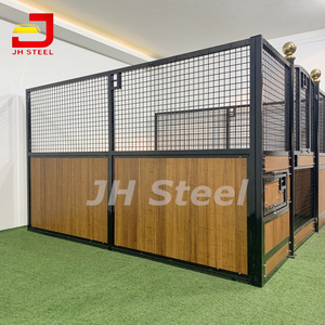 ความปลอดภัยที่กําหนดเองขี่ม้าลวดตาข่ายสําเร็จรูปไม้ไผ่ชุบสังกะสีม้าลานโรงนามบานประตูสําหรับขาย - Product Image 3