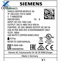 Module moteur unique Siemens Sinamics S120 6SL31201TE130AD0 neuf d'origine, contrôleur de servomoteur 6SL3120-1TE13-0AD0