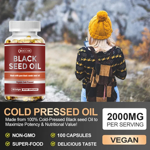 Oem Premium Zwarte Zaadoliecapsules-Koudgeperste Nigella Sativa Helpt Bij De Spijsvertering, Immuunondersteuning, Hersensupplement - Product Image 2