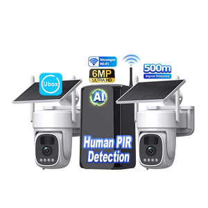 Kit de Cámara de Seguridad UBOX 6MP Halow WIFI para el Hogar, IP66, CCTV, Vigilancia en Red, Repetidor de Señal de 500M, Detección Humana PIR - Product Image 1