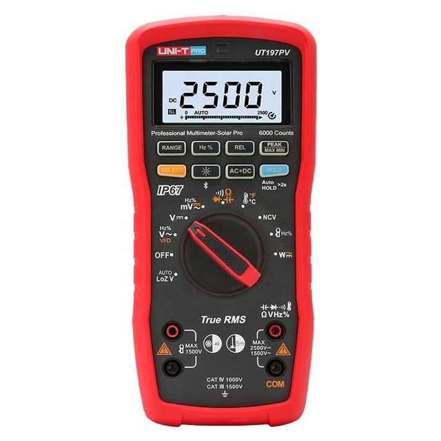 UNI-T True RMS Handheld Multimeter UT197PV Professional Multimeter-solar Pro Used in Power Engineering HVAC New Energy