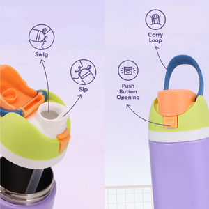 Công suất lớn dual-uống cup 304 thép không gỉ thể thao nước Tumbler nảy rơm di động ngoài trời chân không phích cup - Product Image 6