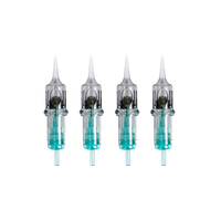 Aiguille verte 1RL de cartouche de tatouage d'OEM 0.20mm-0.35mm pour effectuer des conceptions adaptées aux besoins du client