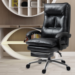 Office <b>Chair</b> Executive Leather Swivel Reclining Ergonomic Height Adjustable For Home Office Bedroom <b>Study</b> - Product Image 4