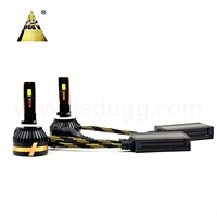Ampoules de phares LED haute puissance 200W 880/881 Canbus Plug & Play 4 tubes en cuivre Phares LED de voiture
