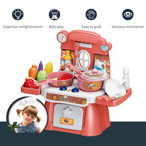 Ensemble d'accessoires de cuisine pour bébé personnalisé Cuisine en plastique pour enfants Effets sonores Jeu de rôle Jouet pour filles - Product Image 4