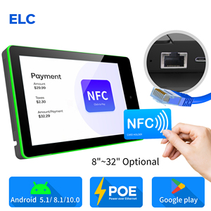 Tableta Android con Pantalla Táctil de Montaje en Pared, Alimentación POE, Barra de Luz LED Envolvente, para Sala de Reuniones, Tienda Minorista, OEM, 2 GB de RAM - Product Image 2