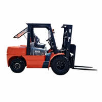 Empilhadeira Diesel FD50 5T: Motor Xinchai, Elevação de 3m, Mastro de 2 Estágios, Automática, Deslocamento Lateral, Garfos de 1800mm