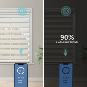 Умный моторизованный голосовой пульт дистанционного управления с УФ-защитой, теплоизоляционные жалюзи, Полиэстеровые водонепроницаемые порезные Аккумуляторы для помещений - Product Image 5
