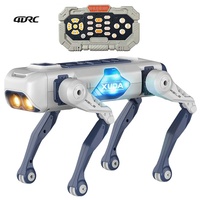 Chien robot intelligent 4DRC avec IA, programmation via application, télécommande, commande vocale, chien RC bionique avec fonction chant et danse