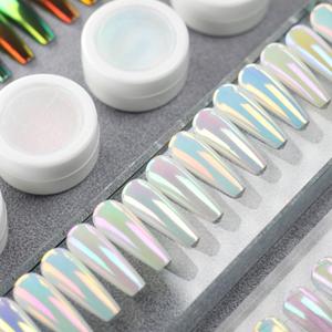 <span class=keywords><strong>Poudre</strong></span> acrylique de luxe pour nail art, pigment magnétique blanc clair effet <span class=keywords><strong>porcelaine</strong></span> pour nail art DIY - Product Image 4
