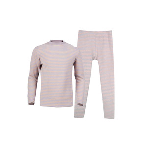 <span class=keywords><strong>Conjunto</strong></span> de <span class=keywords><strong>Ropa</strong></span> <span class=keywords><strong>Interior</strong></span> Térmica para Parejas, Hombre y Mujer, Poliéster y Elastano, Antibacteriana, Gruesa, a Rayas, Otoño, Personalizable - Product Image 6