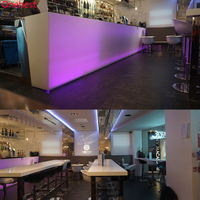 Tabourets de Bar à Vin Led Rose Bonne Qualité Table de Bar à Boissons en Corian Comptoir de Bar à Salade Intérieur