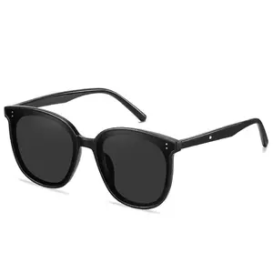 Cp3708 2024 Men New Sunglasses PC Acetate Kính mát thời trang vẻ đẹp sáng tạo phân cực cổ điển tròn màu đen Kính mát
