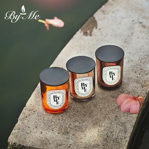 Nueva Decoración 2026, Vela Aromática de Cera de Soya en Frasco de Vidrio Electrochapado, Etiqueta Privada Personalizada al por Mayor, Tapa Metálica de Lujo, Hecha a Mano, Aroma Halloween - Product Image 3