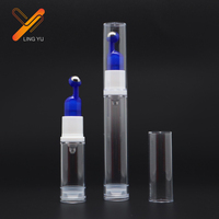 Flacon roll-on de 5 ml, 10 ml, 12 ml, 15 ml avec pulvérisateur à pompe et impression sérigraphique pour sérum de soin de la peau et crème pour les yeux