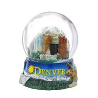 Décoration de vacances personnalisée cadeaux souvenirs résine artisanat 3D château boule à neige en verre de cristal pour cadeau de Noël
