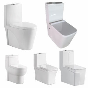 Sairi Design moderne une pièce en céramique placard à eau toilette Bidet 300mm Siphonic S-Trap prix de gros pour le Koweït Jordanie - Product Image 5