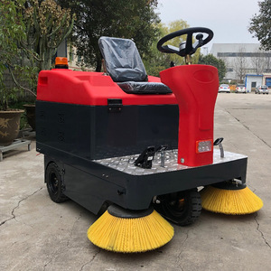 Ride On <b>Sweeper</b> 42 In <b>Electric</b> Industrial Floor Cleaner For Factory Workshop Property Management - Product Image 1