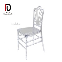 Chaise en résine acrylique, transparente, en plastique, cristal, à bascule, extérieur, pour mariage, chiavari, nouveau design, bon marché, 1 pièce