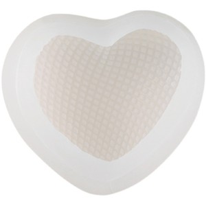 Heart Shape Silicone Mold For Mousse Cake Chocolate Candle DIY Transparent White 1 Pc - Product Image 5