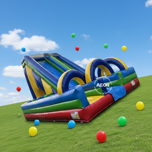Castello Gonfiabile per Bambini con Scivolo, Parco Giochi Gonfiabile, Parco Divertimenti per Bambini - Product Image 1