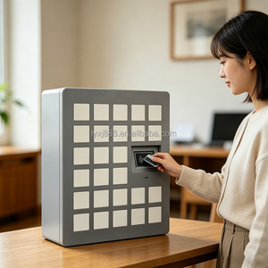 XinJu - Gabinete Inteligente de Acero Antirrobo para Llaves, Gabinete de Almacenamiento de Llaves con Ganchos, Caja Electrónica para Llaves para Oficinas Inmobiliarias - Product Image 6